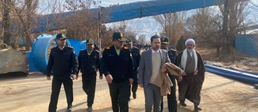 بازدید فرمانده فراجا ویژه شرق استان تهران از شرکت تامین ماسه ریخته گری 